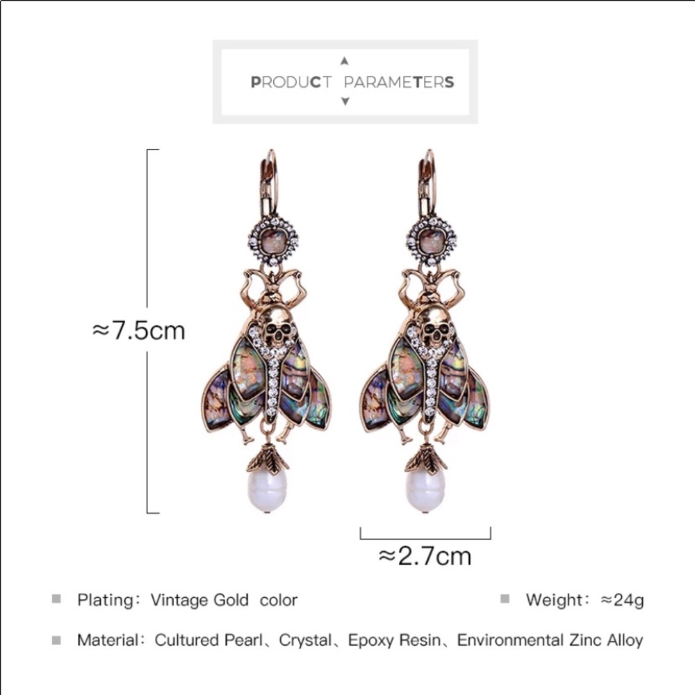 Insect Earrings - Picture 4 of 4